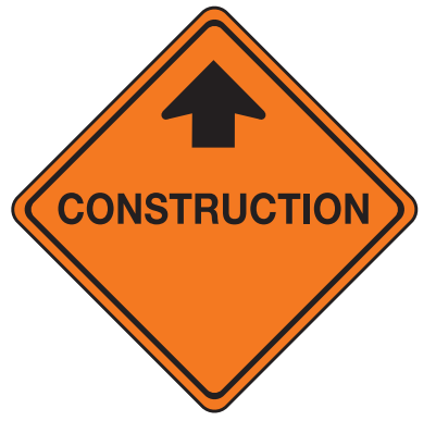 Trubicars Construction Ahead