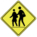 Trubicars School bus stop ahead Stop for bus with flashing lights