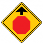 Trubicars stop sign ahead